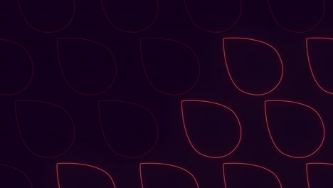 el patrón dinámico de círculo rojo y negro crea profundidad y contraste