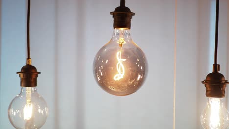 vintage edison bulbs hanging