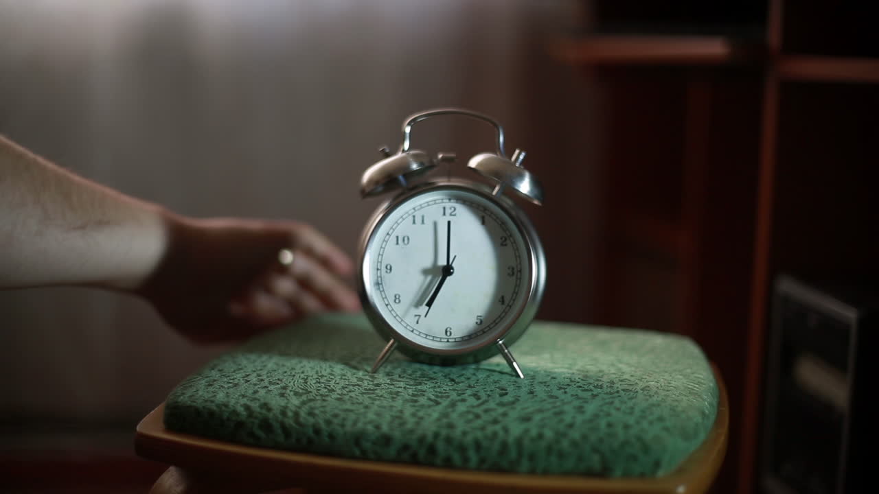 Alarm Clock on a Stool