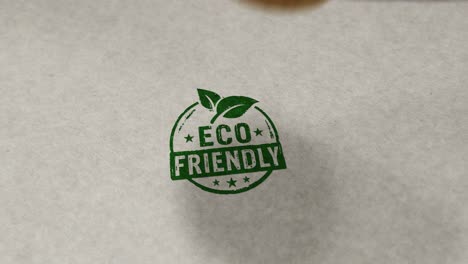 eco friendly stamp and stamping loop animation