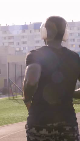 person running outdoors
