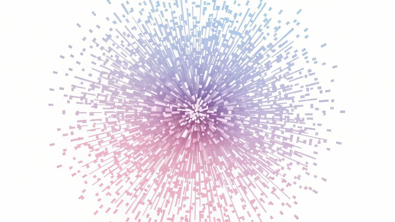 Abstract Geometric Burst with Gradient Colors