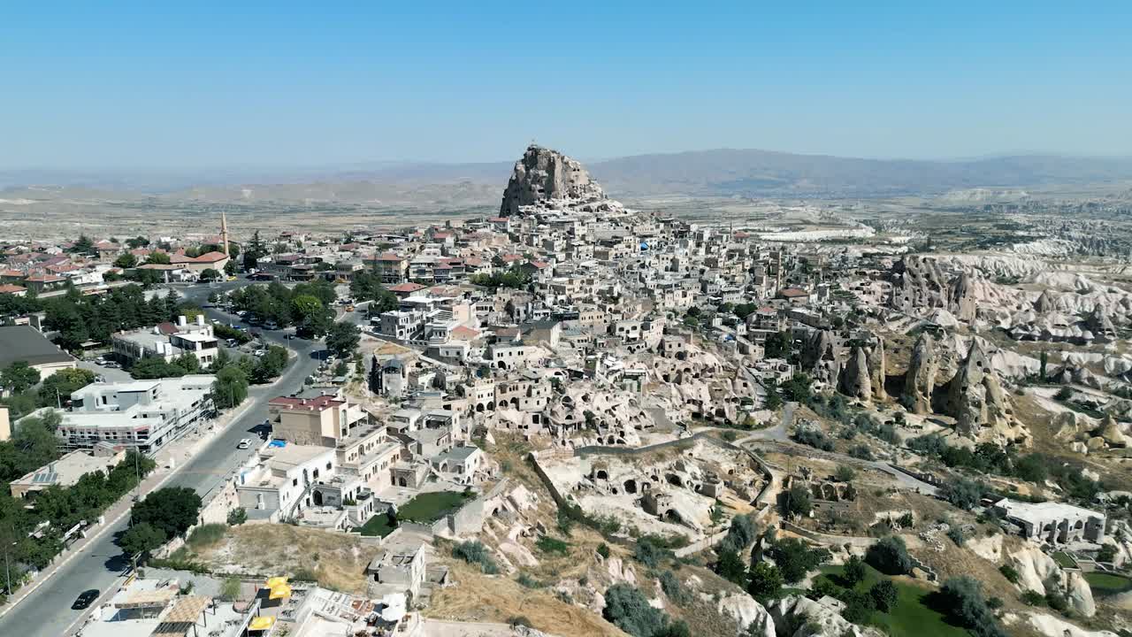 Filmato con drone girato in Cappadocia, provincia di Nevşehir, Turchia