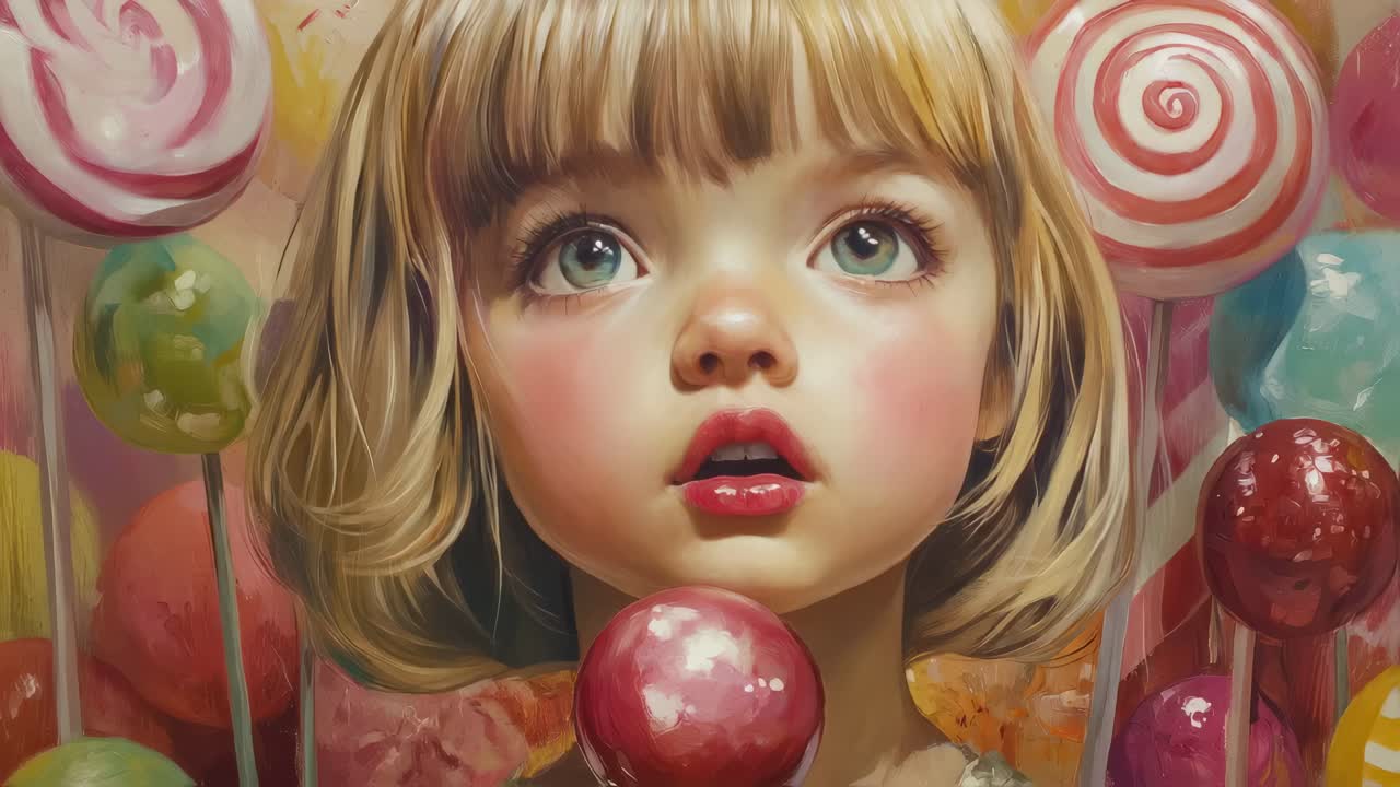 Colorful Lollipop Display