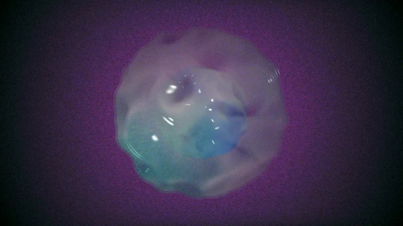 Abstract Background Animated Irregular Sphere