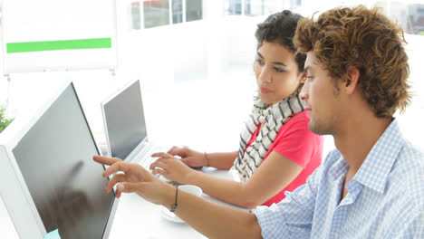 two creative designers working together