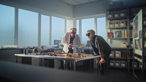 scientists using vr technology to study archeological artifacts