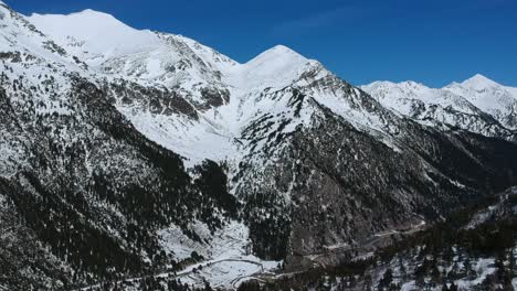 vistas aéreas de estaciones de esquí, diferentes paisajes y espectadores en andorra durante los tiempos de covid