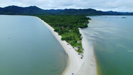 aerial-view-of-a-wonderful-exotic-tropical-beach-Phuket,-Phuket,-Thailand