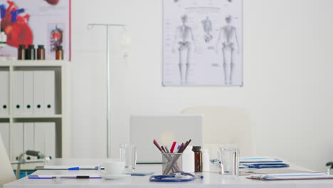 medical meeting room office with nobody in it