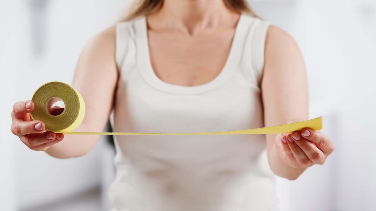 Kinesiology medical taping, doctor Physical therapist applying elastic surgical tape to patient body, treating injured knee young athlete.Post traumatic rehabilitation, sport physical therapy recovery