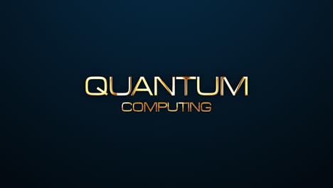 texto de computación cuántica palabra luz de oro bucle de animación con efecto de texto de glitch. 4k 3d bucle sin costuras elemento de efecto de computación quântica para tráiler de cine, anuncios de marketing de ventas. estilo de consola de juegos antigua