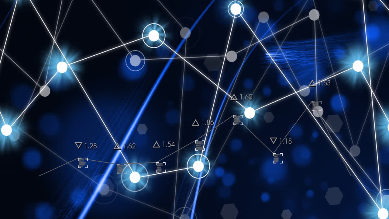 연결을 통해 금융 데이터 처리의 애니메이션
