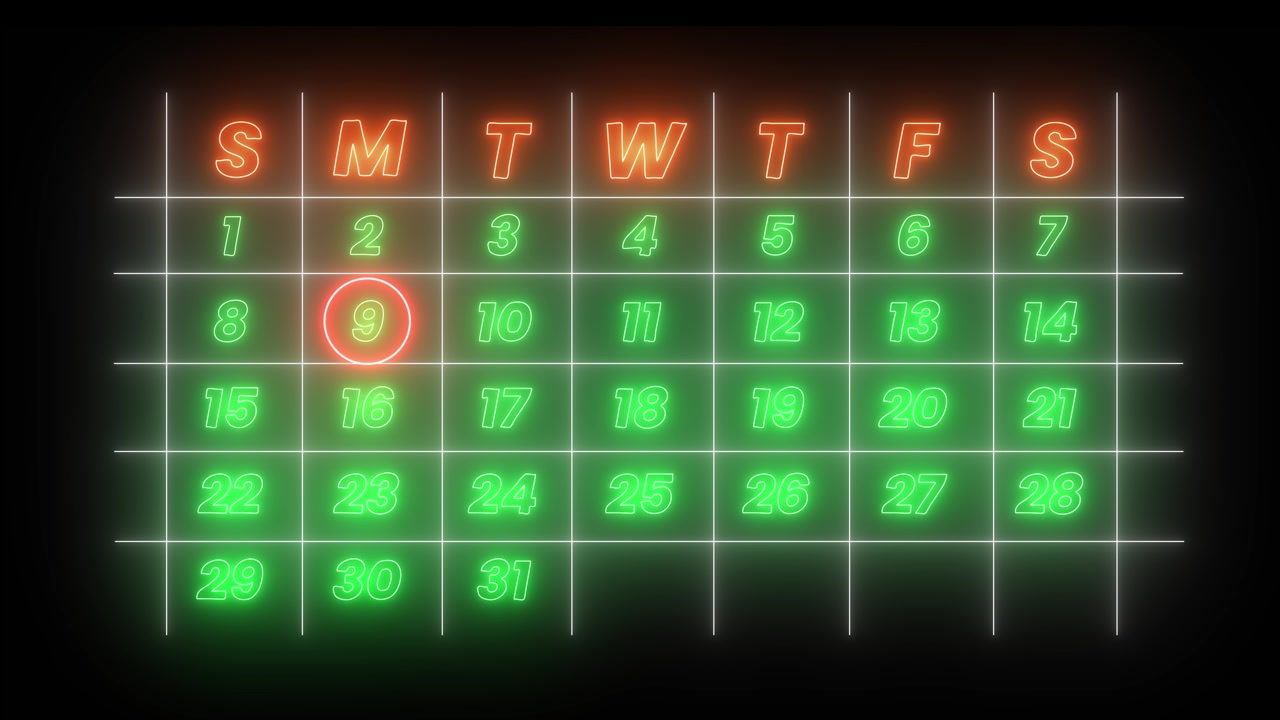 Neonkalender