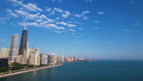 Zeitraffer-Der-Skyline-Der-Innenstadt-Von-Chicago