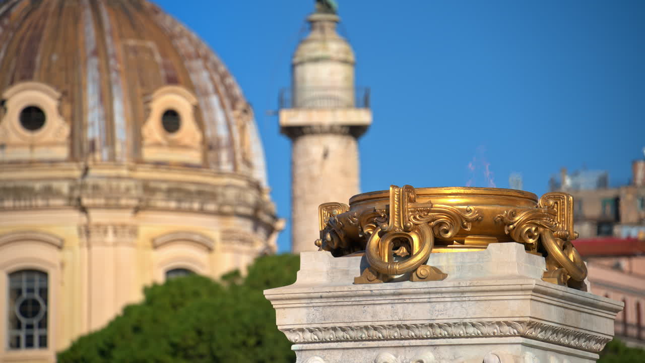 Eternal flame - Unknown Soldier Memorial - Altare della Patria, Rome Italy