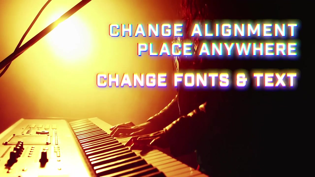 Digital Glitch Text Effects and Motion Graphics Template