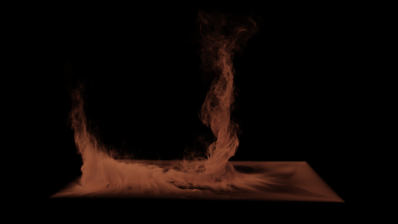 추상적인 연기 시레이션