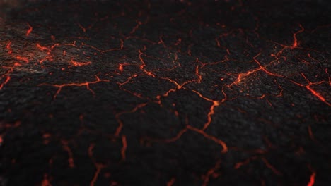 flowing lava field or magma in a seamless loop