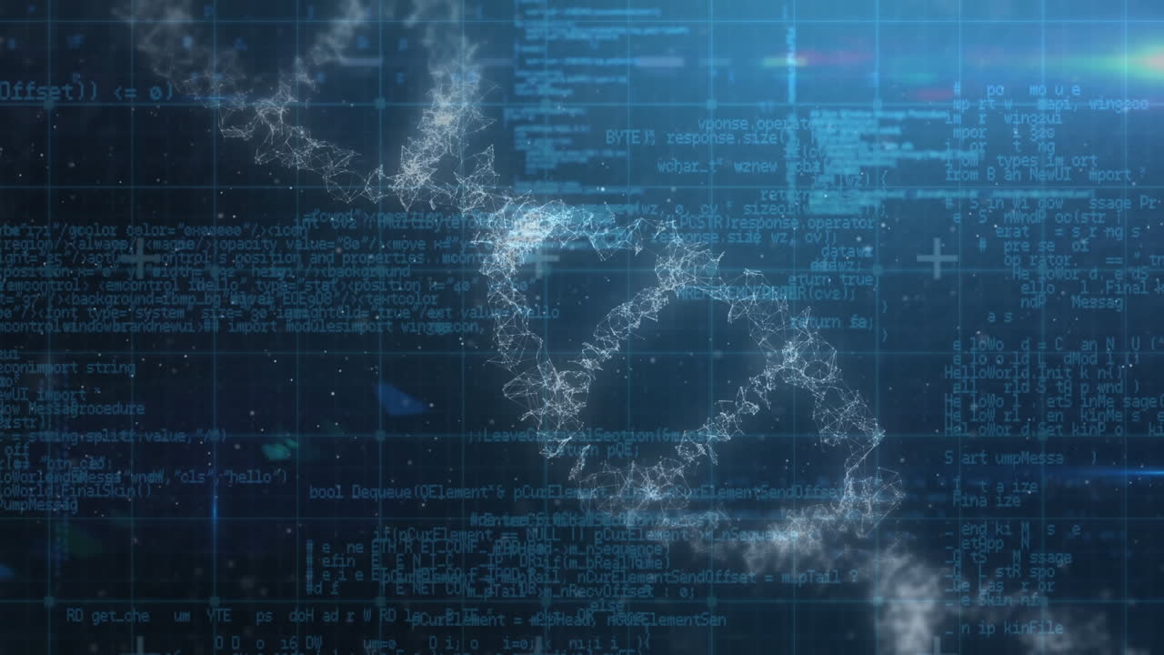 hélice de adn con información de datos