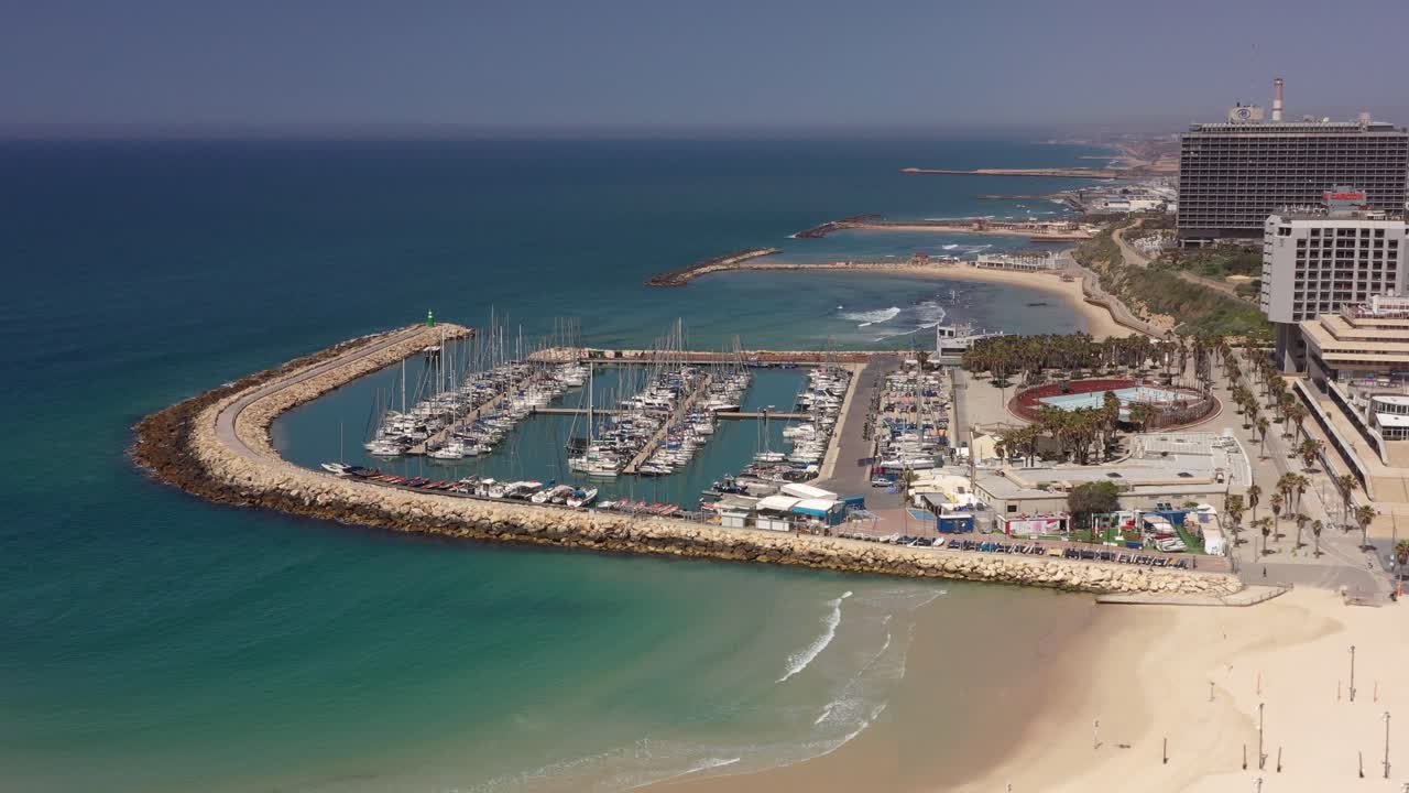 Tel Aviv Marina Aerial View