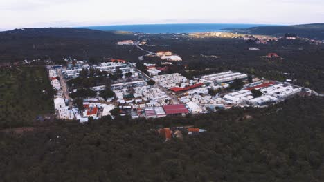 Campamento-De-Refugiados-De-Moria-Con-El-Asentamiento-Improvisado-En-Moria,-Isla-De-Lesbos,-Grecia