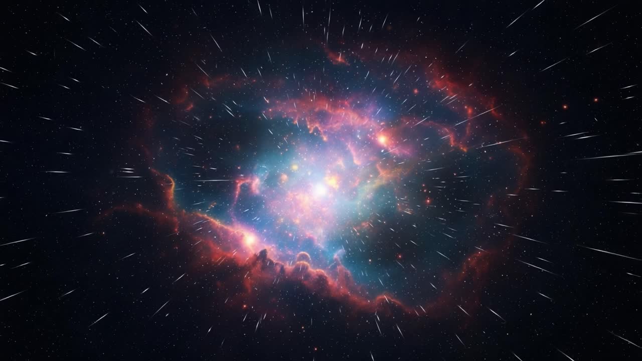 A Stunning Cosmic Journey Through the Vibrant Essence of Space, Highlighting the Beautiful Nebula with Glorious Colors and Celestial Phenomena in a Dynamic Star Field