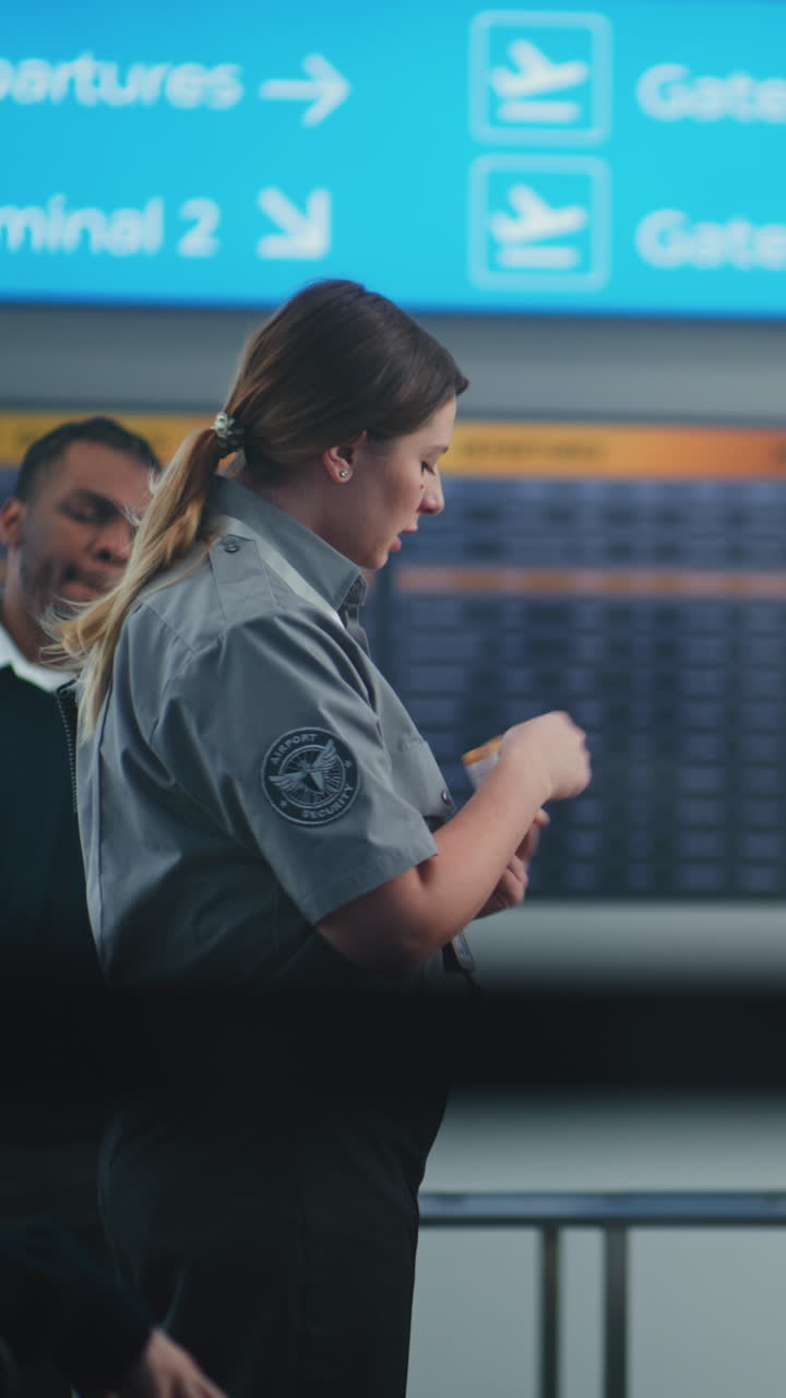 personal de seguridad del aeropuerto