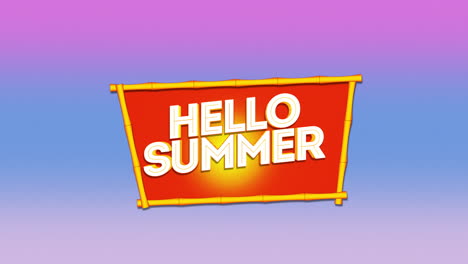 Hello-Summer-on-red-frame