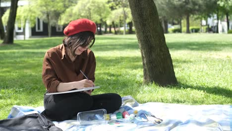dibujar divertido en la naturaleza