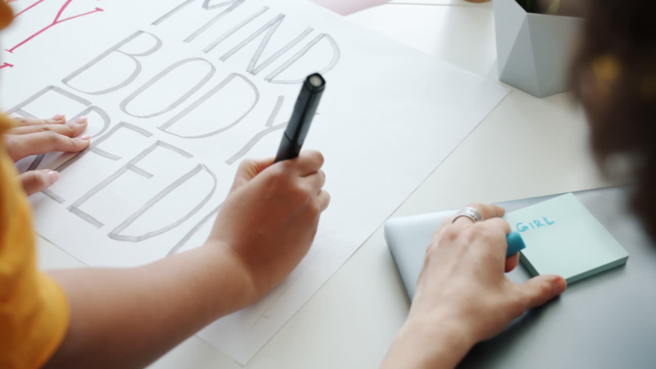 Two People Creating a Mind Body Freedom Poster