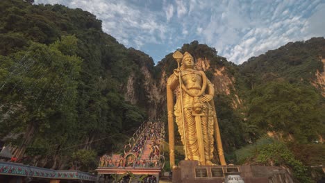 batu caves, malaysia - hindu temple and statue
