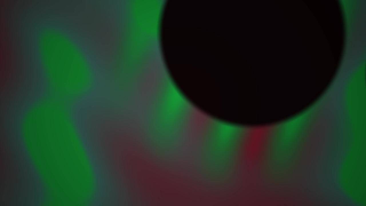 Abstract Bokeh Circles Moving on a Vibrant Green and Red Background