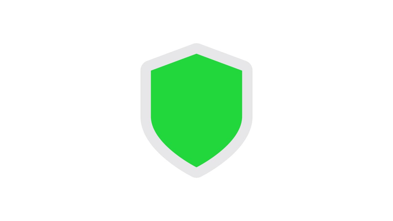 Green shield with check mark