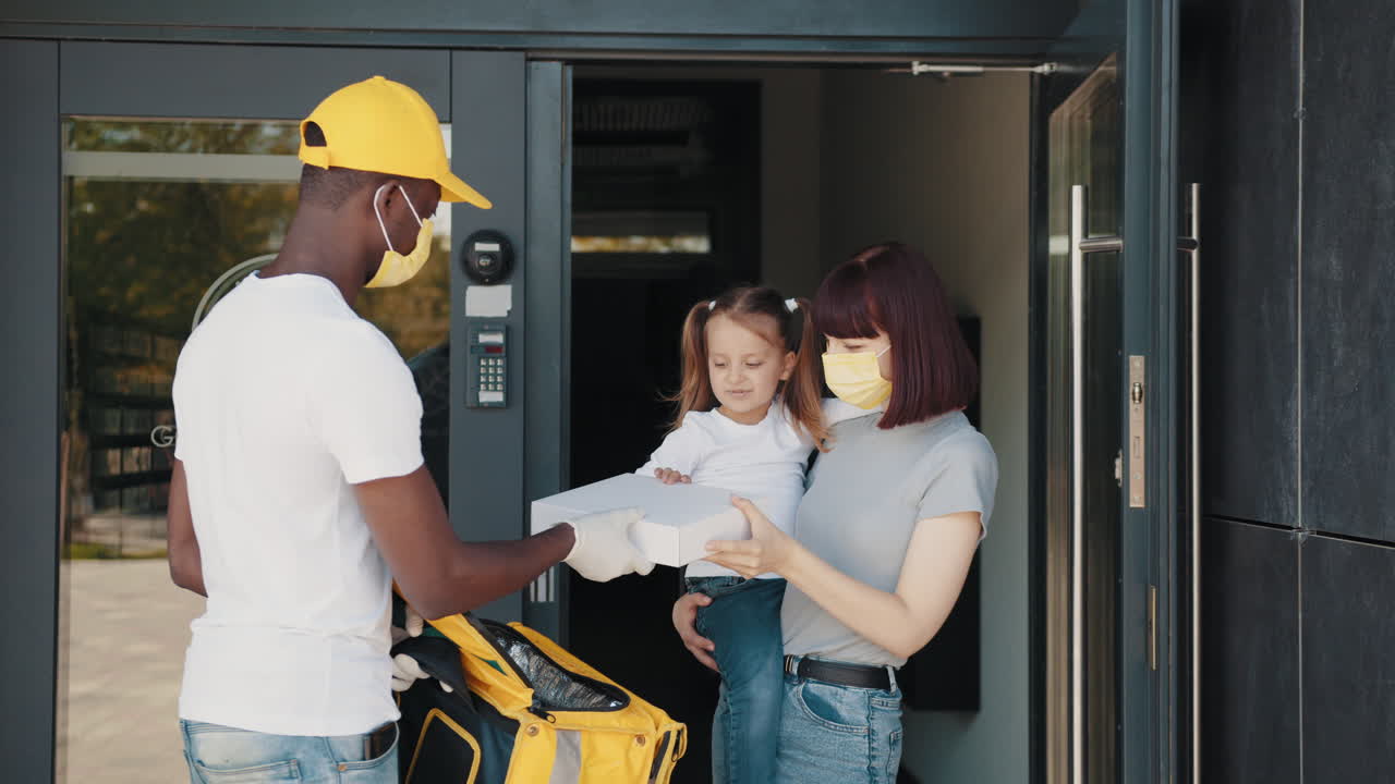 Food Delivery to a Home During Pandemic