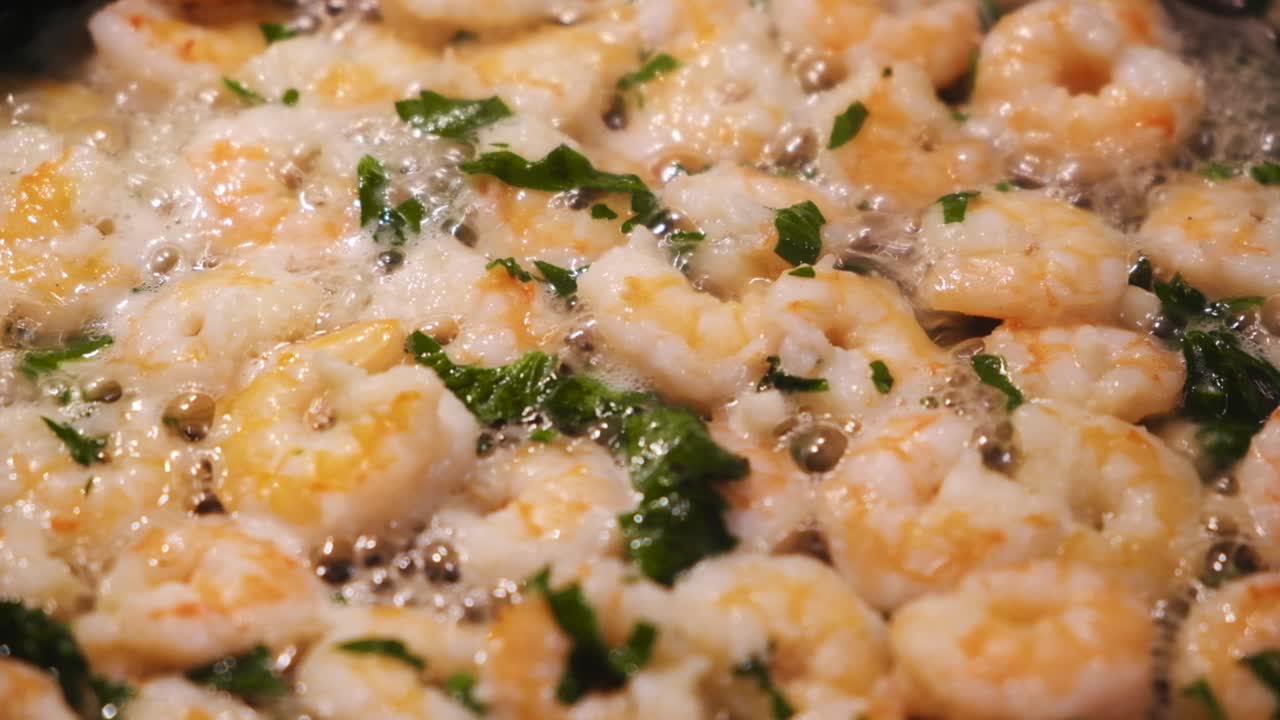 camarones fritos con perejil