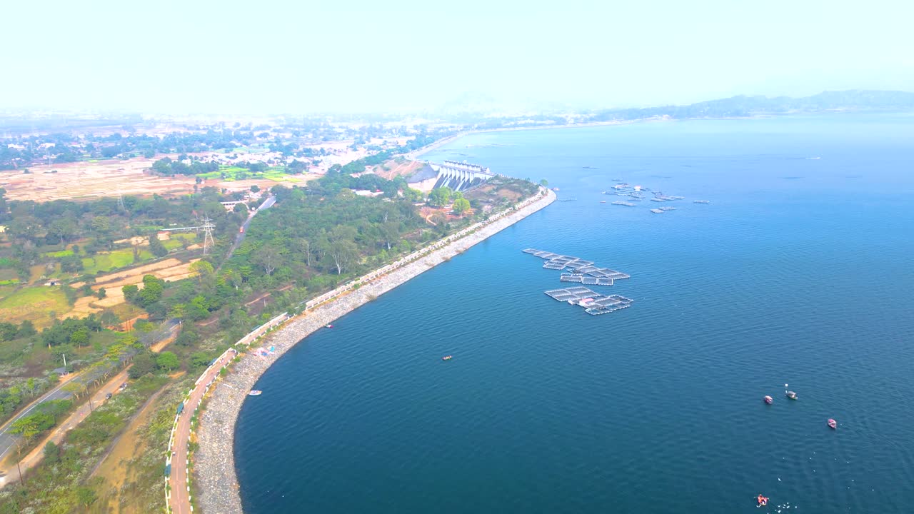 Patratu Dam Tourist Place and Water Sports Activities Aerial view