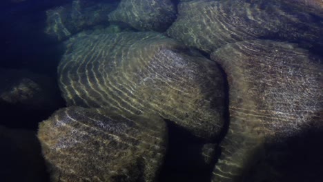 4k-Video-Closeup-of-Rocks-and-Ripples-at-Lake-Tahoe-Secret-Cove-Nevada-Northern-california