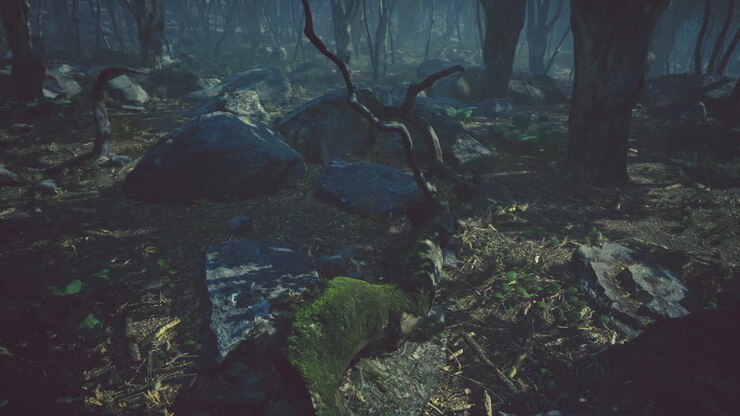 Beautiful morning in the forest