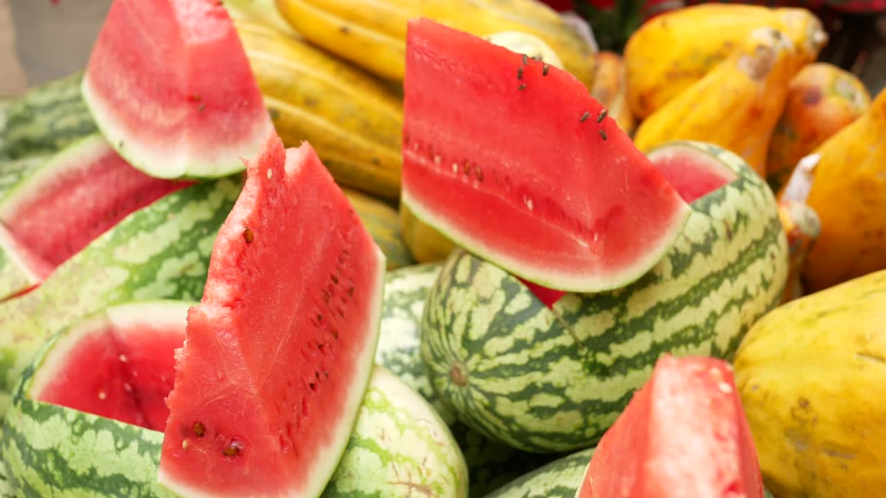 판매용 수박 디스플레이 조각