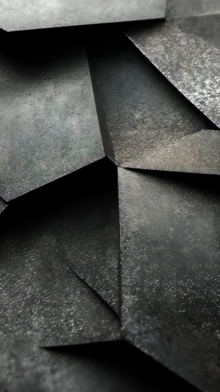 A black and white photo of a wall with many jagged lines and shapes. The photo has a moody and abstract feel to it, with the shapes and lines creating a sense of depth and texture