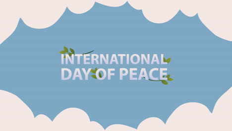 international day of peace lettering