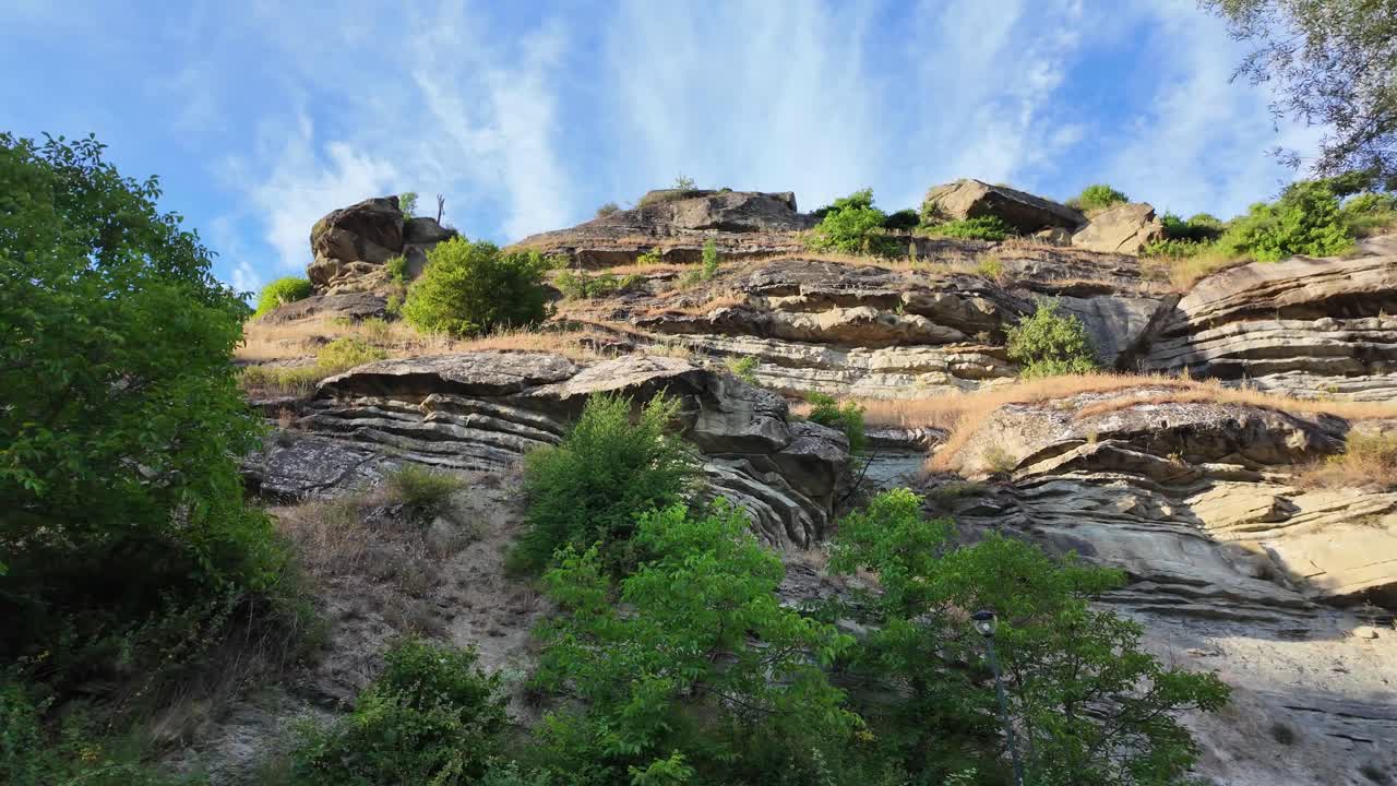 Nestorio Greece rocky cliff River Party holiday park empty biggest music and camping festival