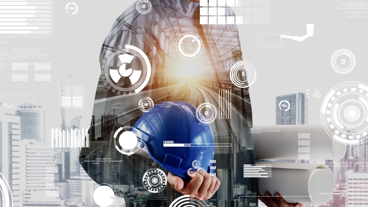 futura construcción de edificios y proyecto de ingeniería inventiva