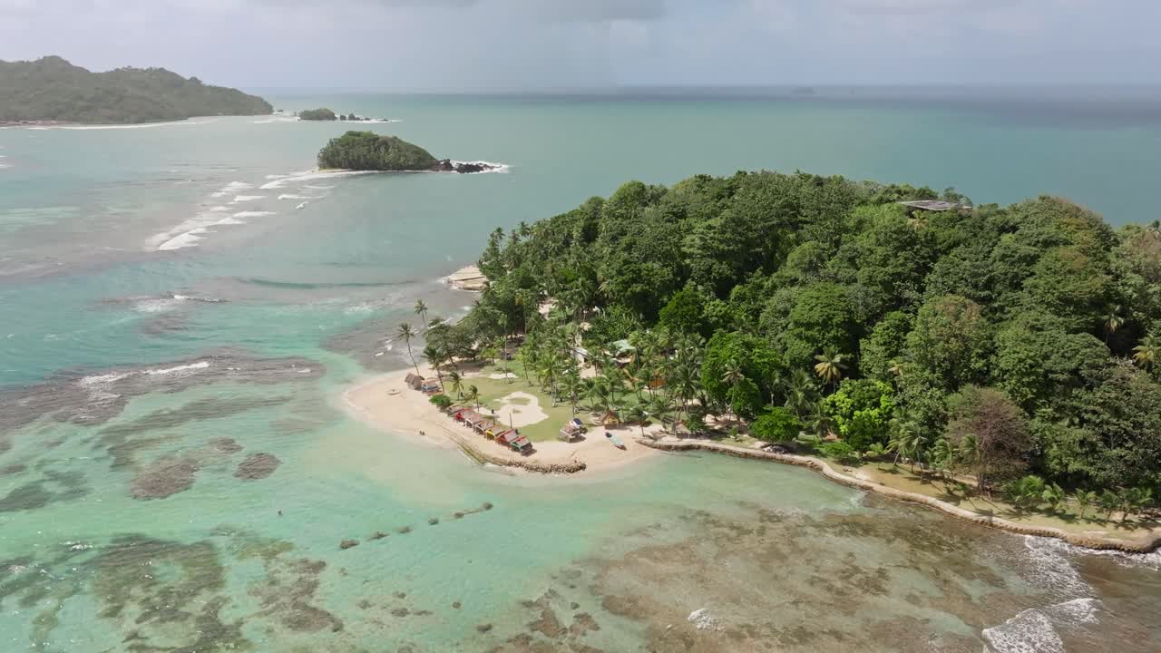 islands in the caribbean drone point of view