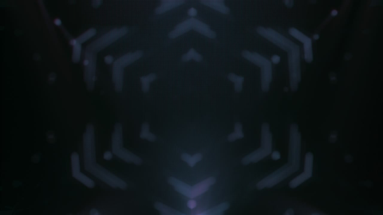 Dark Grey Abstract Hexagon Dotted UI Technology HUD Screen Loop Background