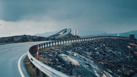 a famous atlantic road in norway