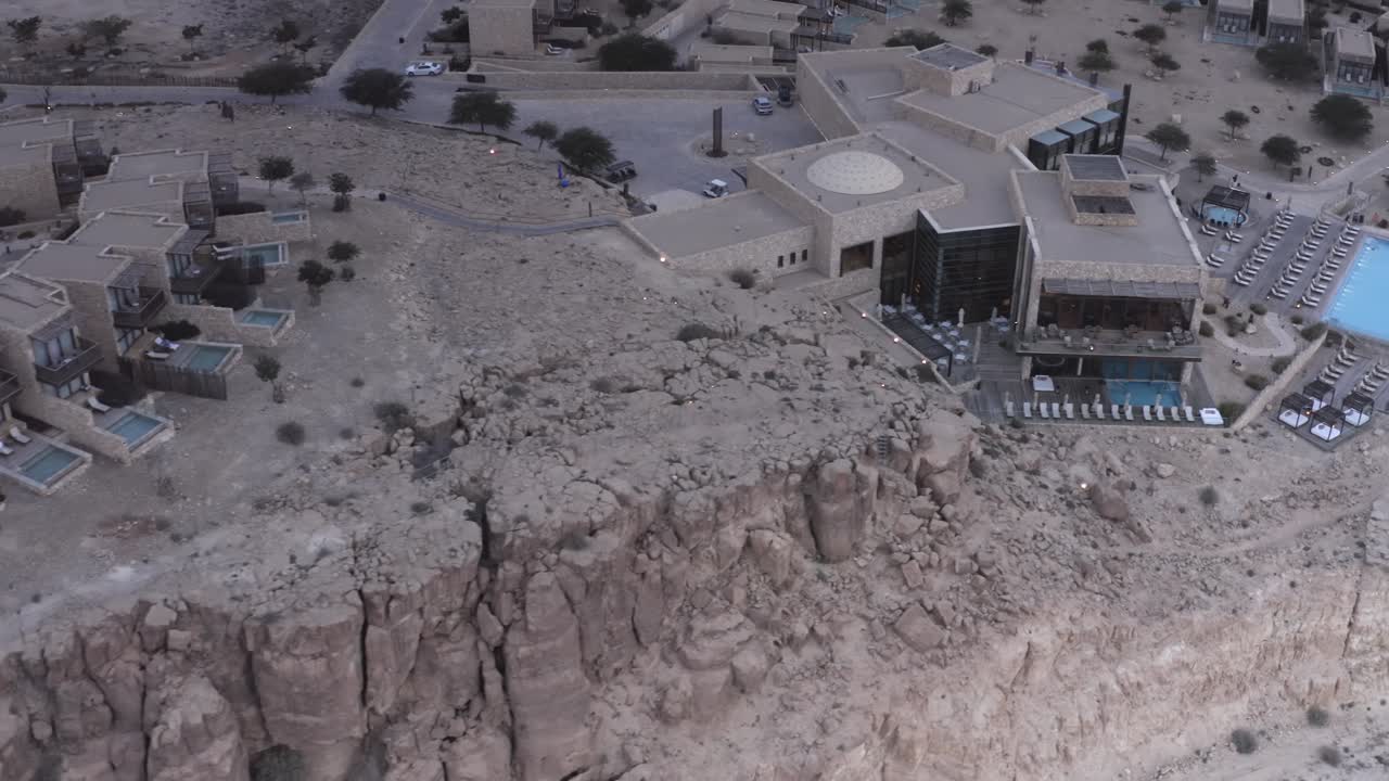 Aerial View of Luxury Desert Resort