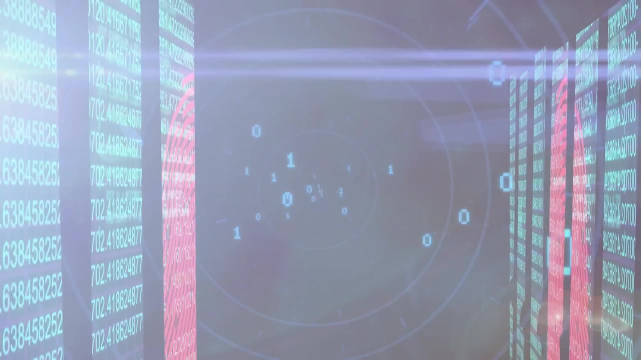 Animazione dell'elaborazione dati su forme