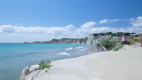 beautiful beach in crete, greece